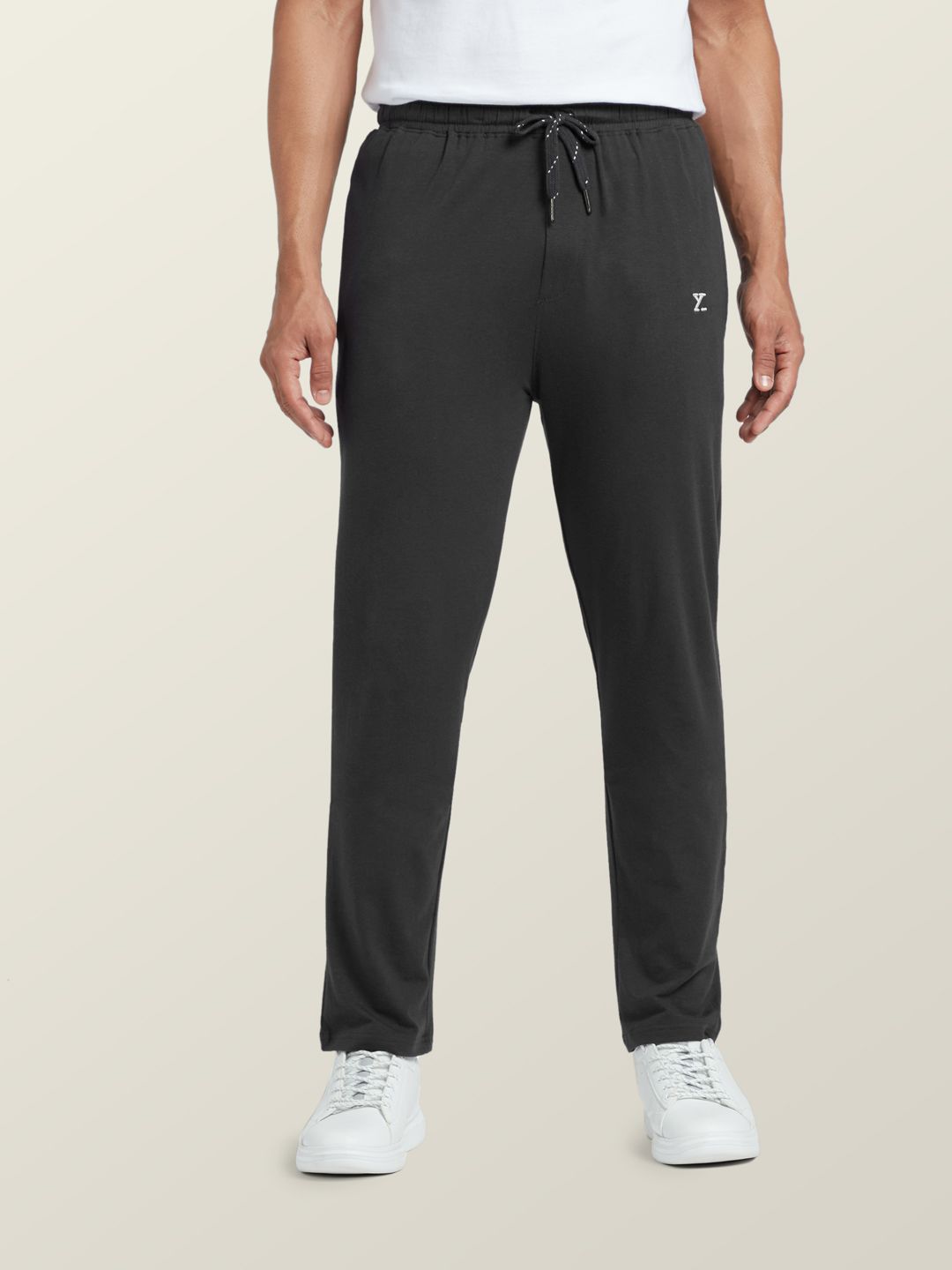 Buy XYXX Men Grey Solid Antimicrobial Cotton Modal Casual Lounge