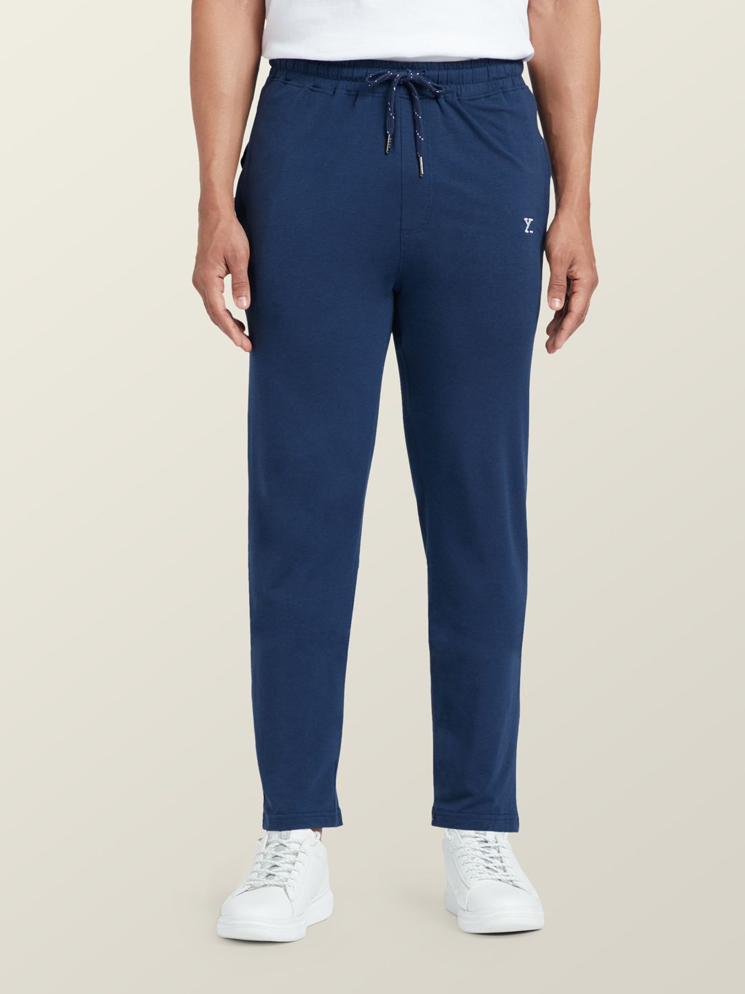 Buy XYXX Men Grey Solid Antimicrobial Cotton Modal Casual Lounge