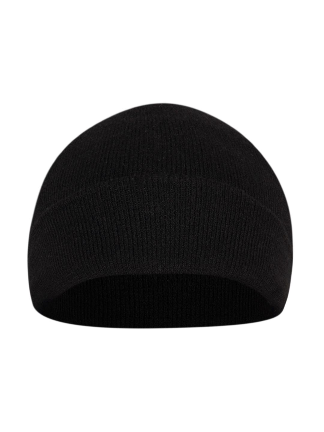 FabSeasons Unisex Black Woolen Beanie Price in India