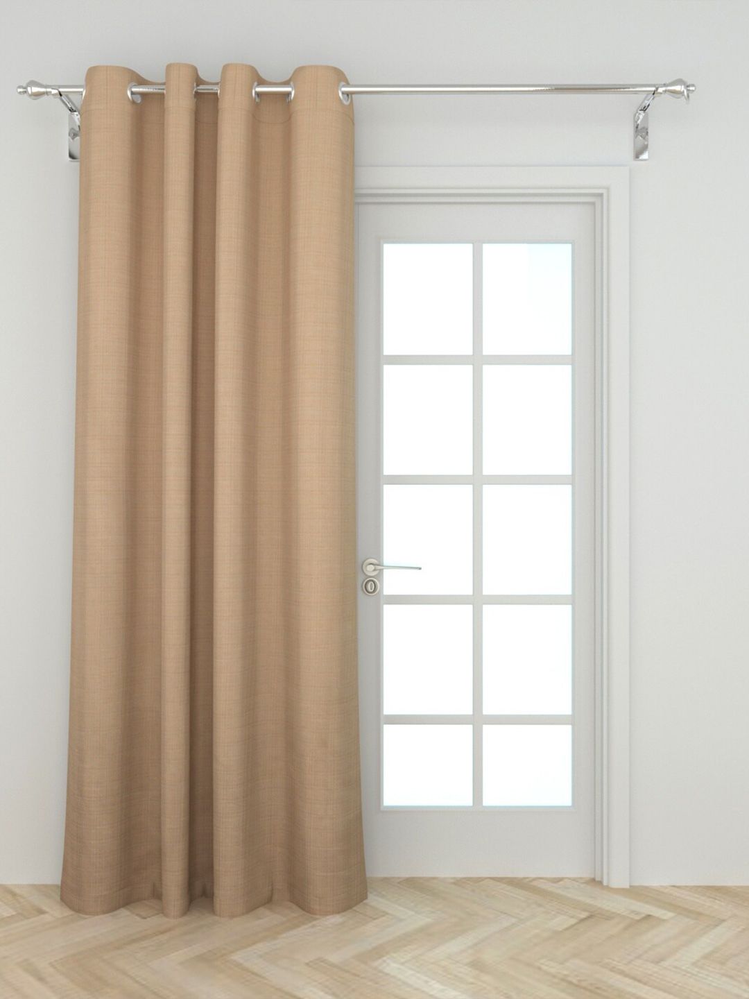 Home Centre Beige Black Out Door Curtain Price in India