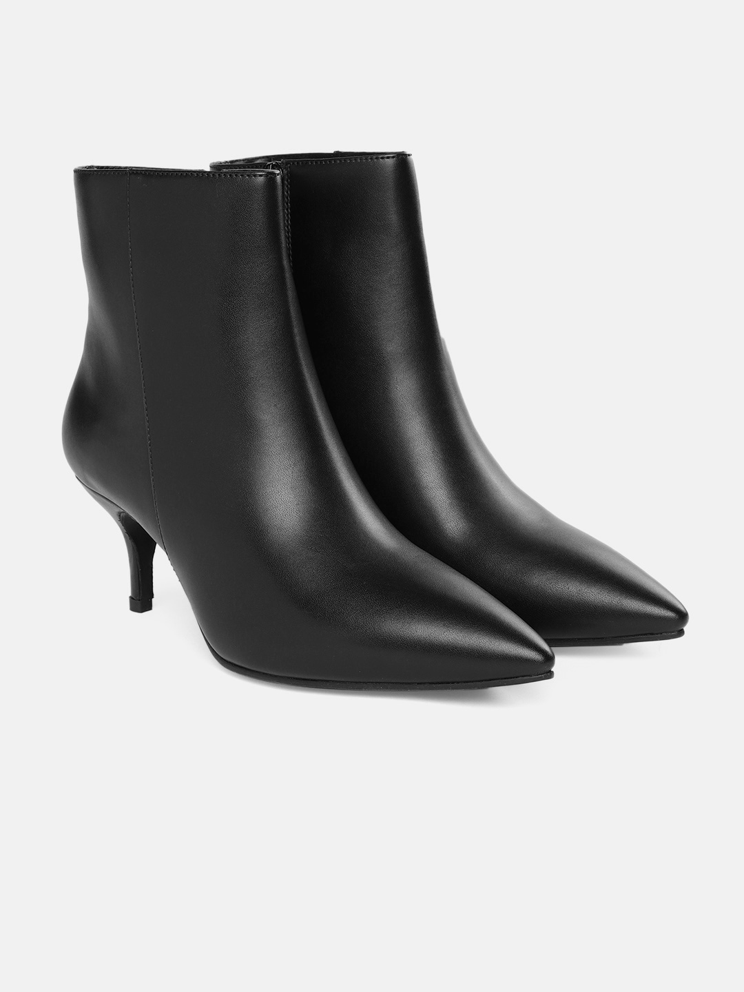 CORSICA Black Heeled Boots Price in India