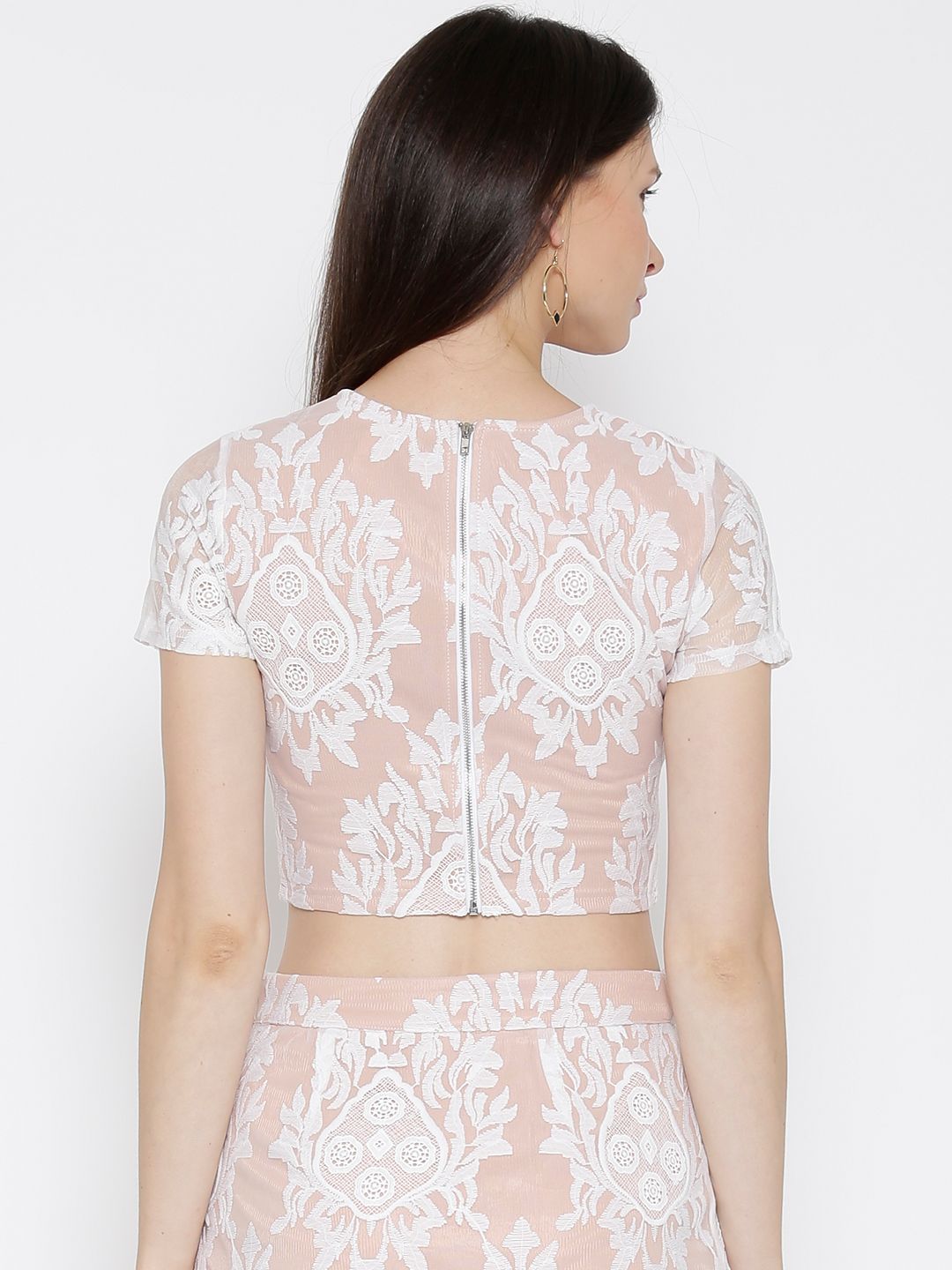 Buy FOREVER 21 Women Peach Lace Crop Top - Tops for Women 1450840 | Myntra Buy FOREVER 21 Women Peach Lace Crop Top - Tops for Women 1450840 | Myntra
