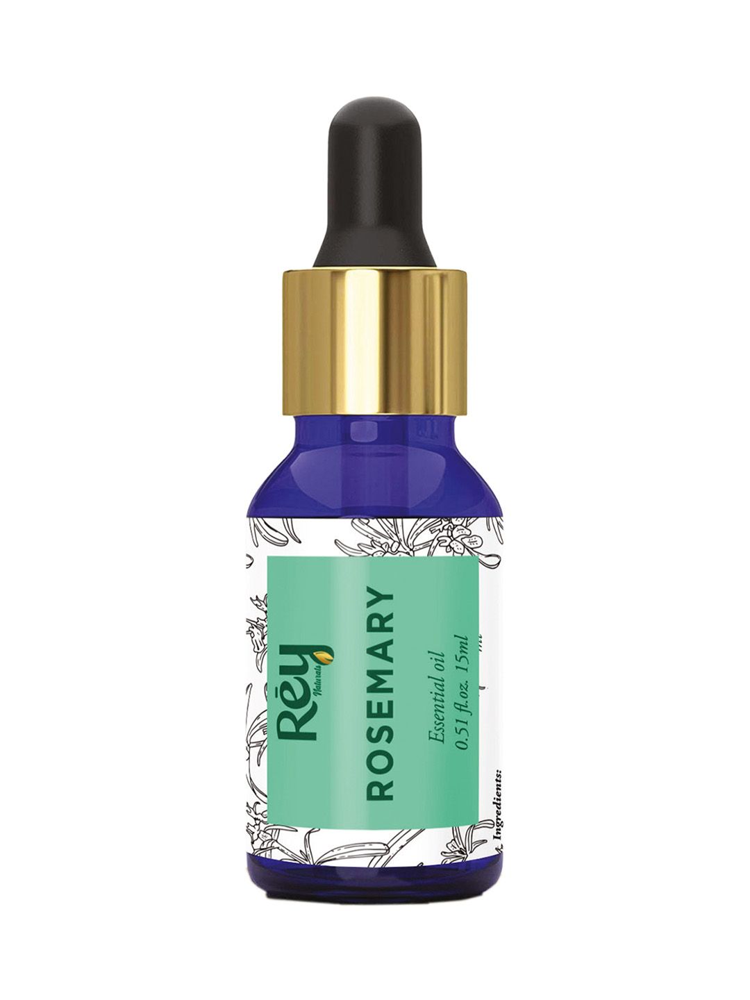 Rey Naturals Rosemary essential oil for hair growth, Skin and Aroma - 15ml Price in India