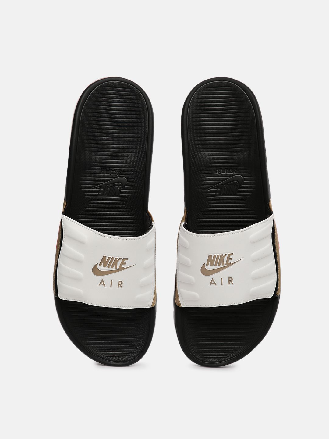 Buy Nike Men White Air Max Camden Printed Sliders - Flip Flops for