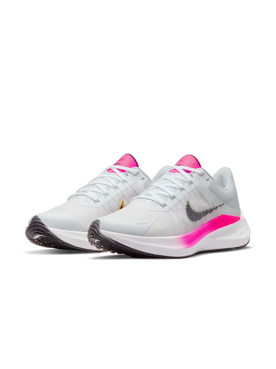 Nike Women White Flywire WINFLO 8 Running Shoes Price in India