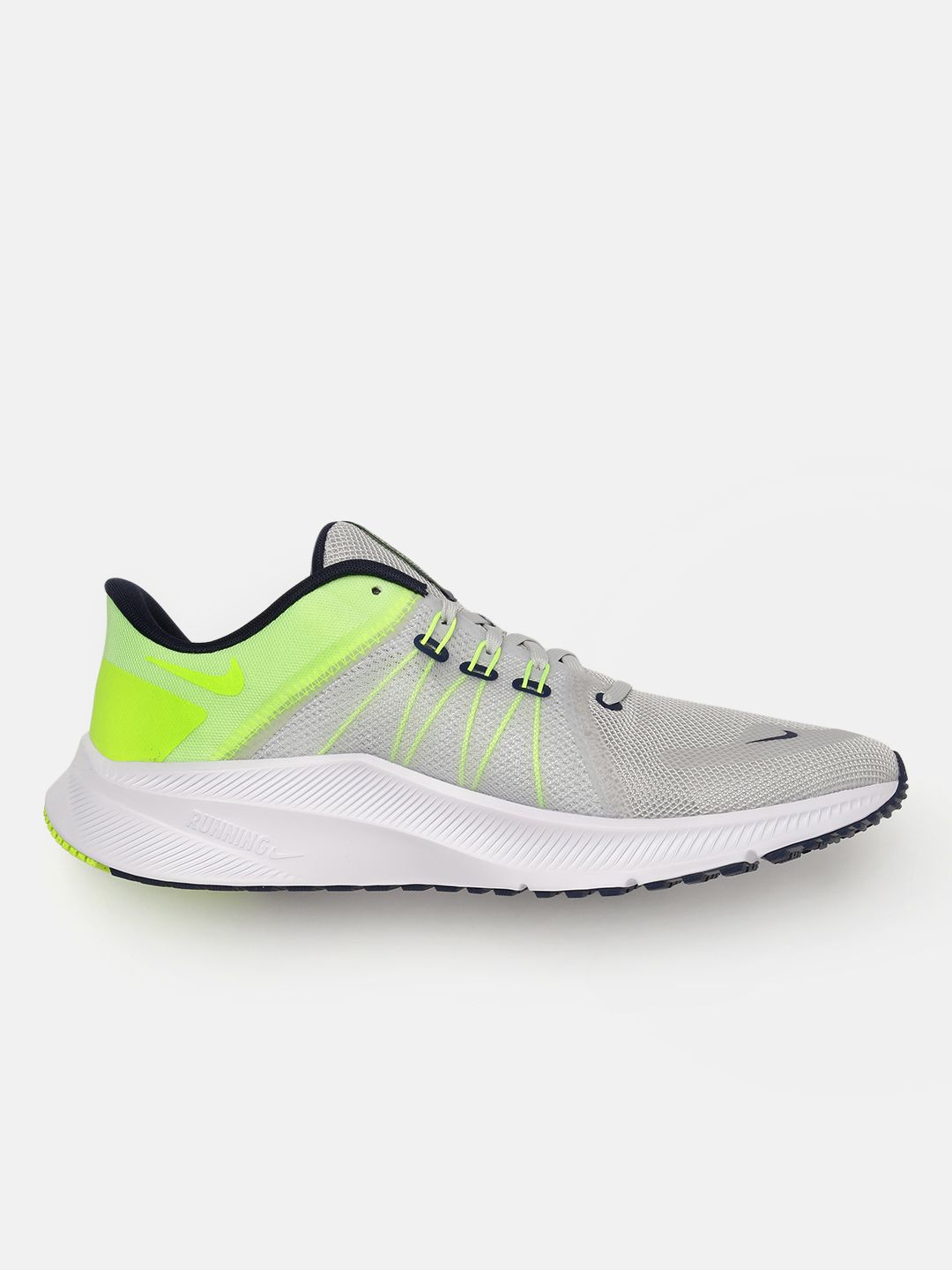 nike white and grey future fast racer trainers