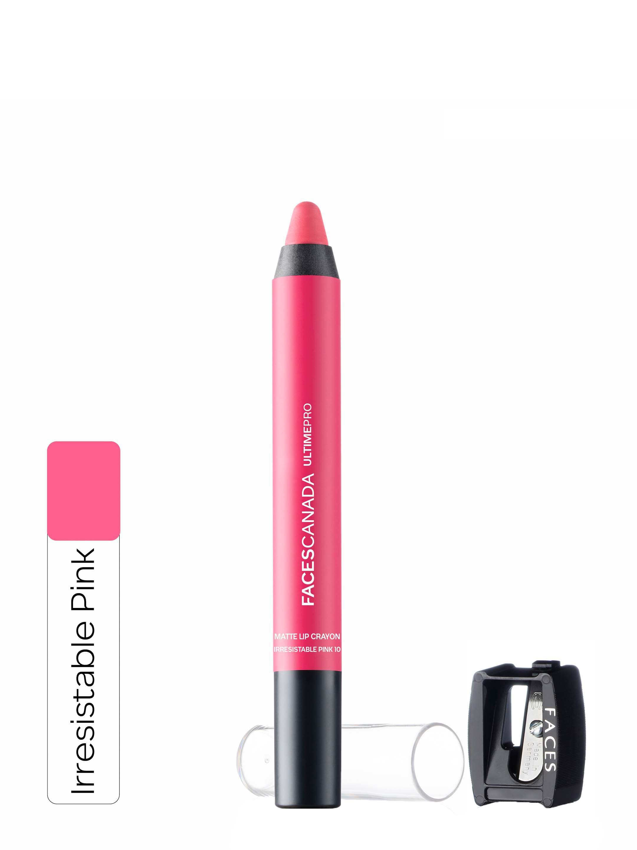 FACES CANADA Ultime Pro Irresistible Pink Matte Lip Crayon 10 Price in India