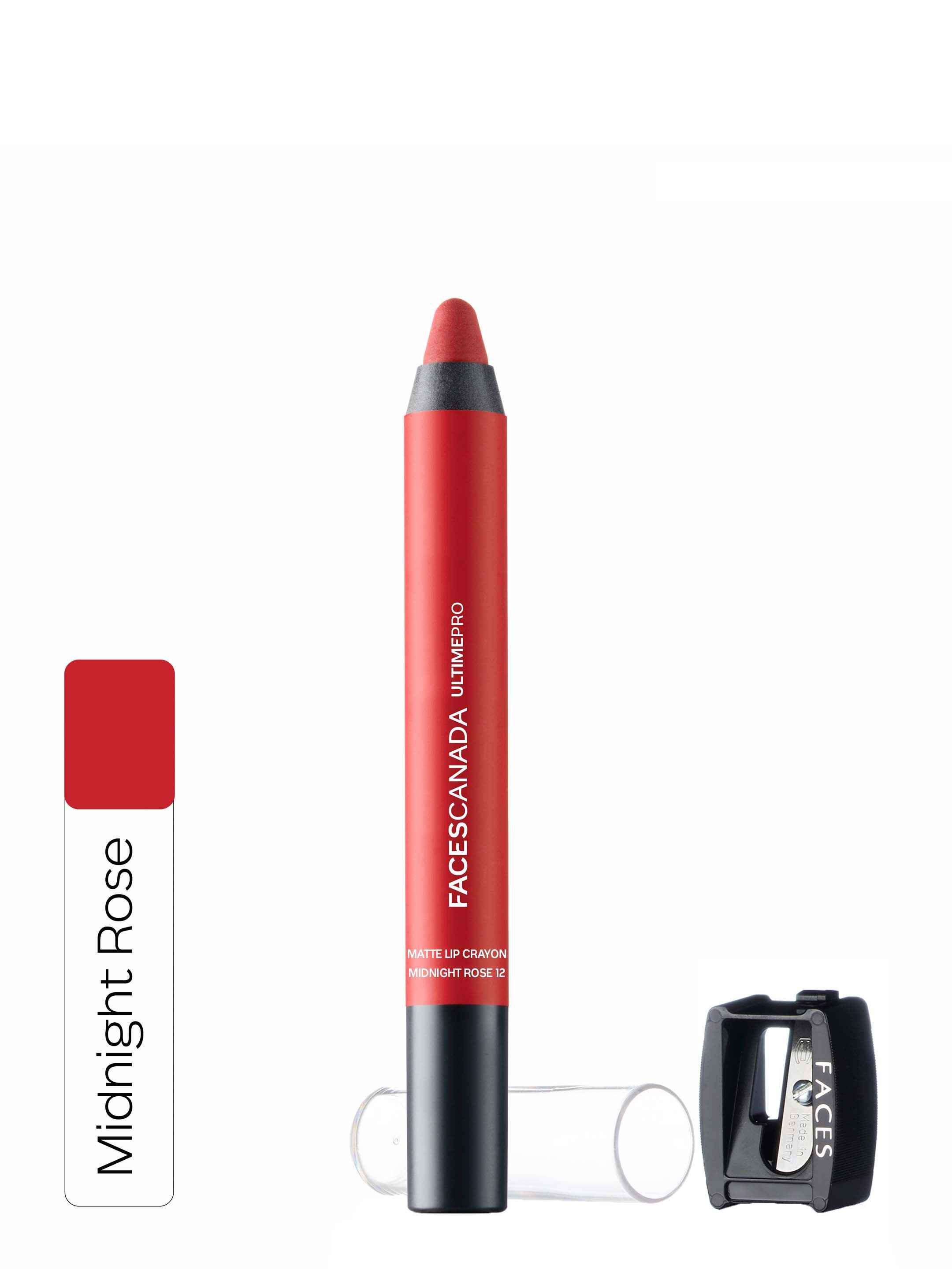 FACES CANADA Ultime Pro MidnightRose Matte Lip Crayon 12 Price in India