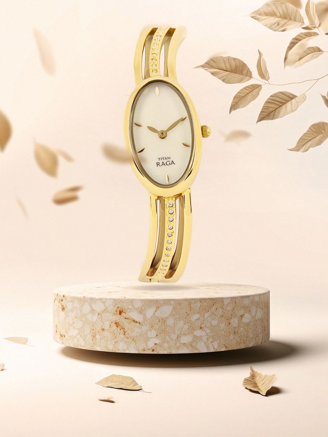 Titan Titan Raga Women Pearly White Dial Watch NF9938YM01E