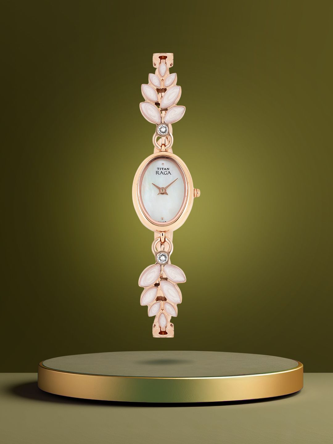 Titan Titan Raga Garden Of Eden Quartz Analog With White Mop Dial Watch For Women - Nt2511wm02