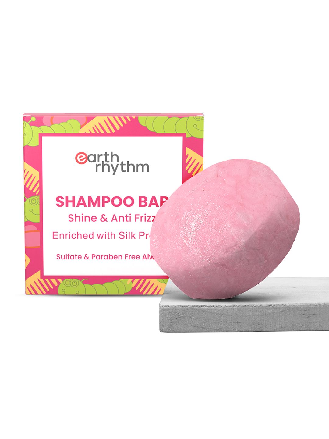 Earth Rhythm Silk Protein Shampoo Bar 80g