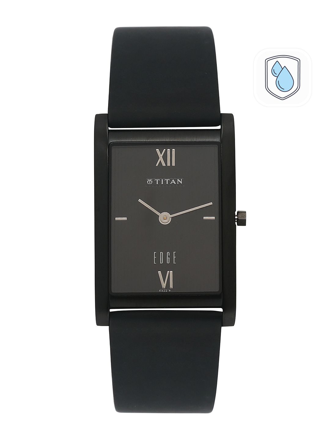 Titan Titan Edge Quartz Analog With Black Dial Watch For Men - Nt1043nl01