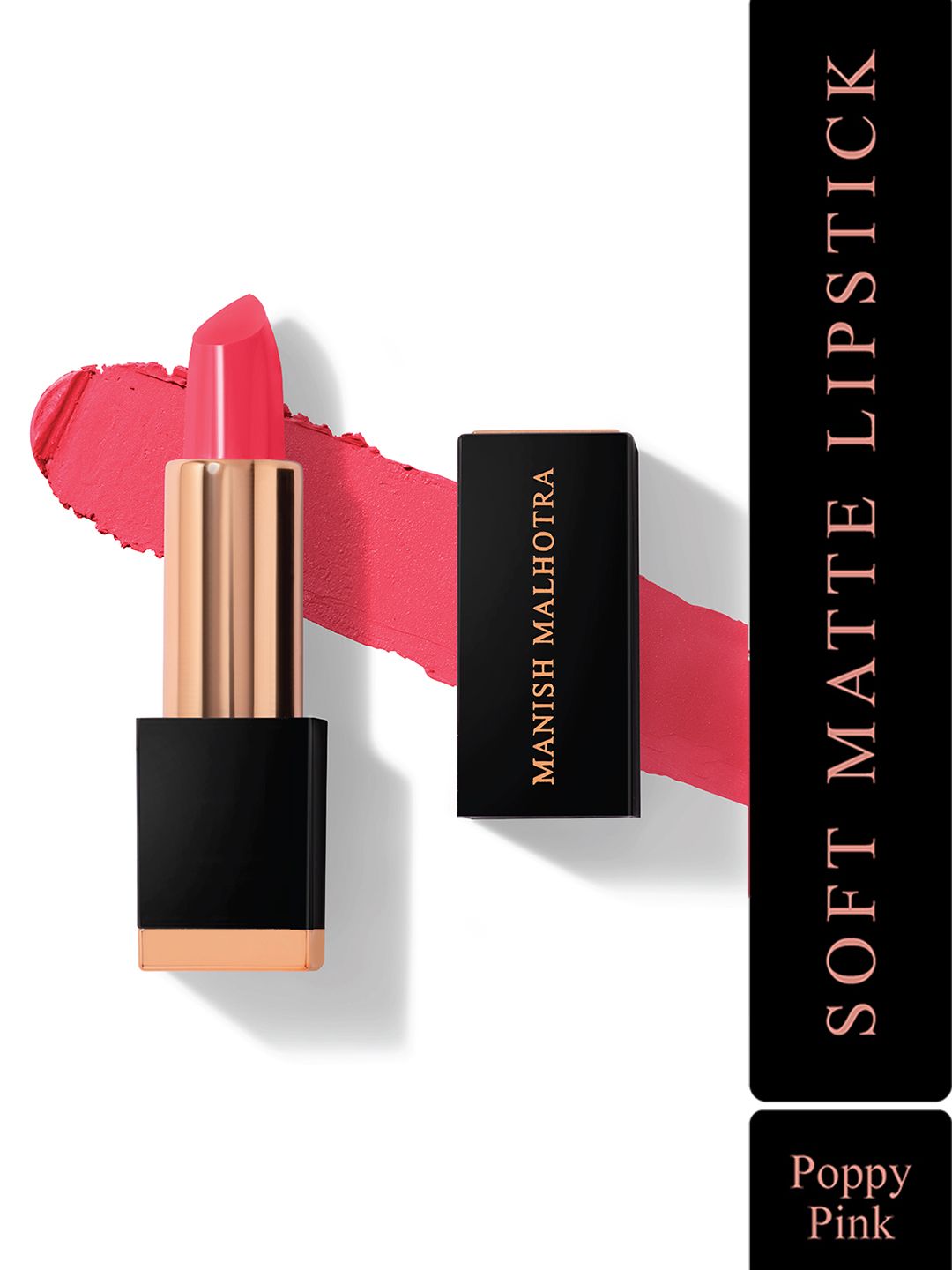 Manish Malhotra Beauty By MyGlamm Soft Matte Lipstick - Poppy Pink