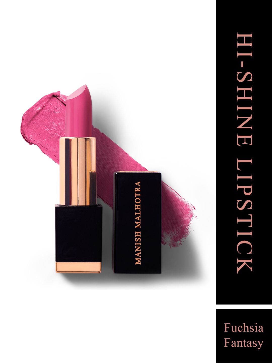 MyGlamm Manish Malhotra Beauty Hi-Shine Lipstick-Fuchsia Fantasy-4g Price in India