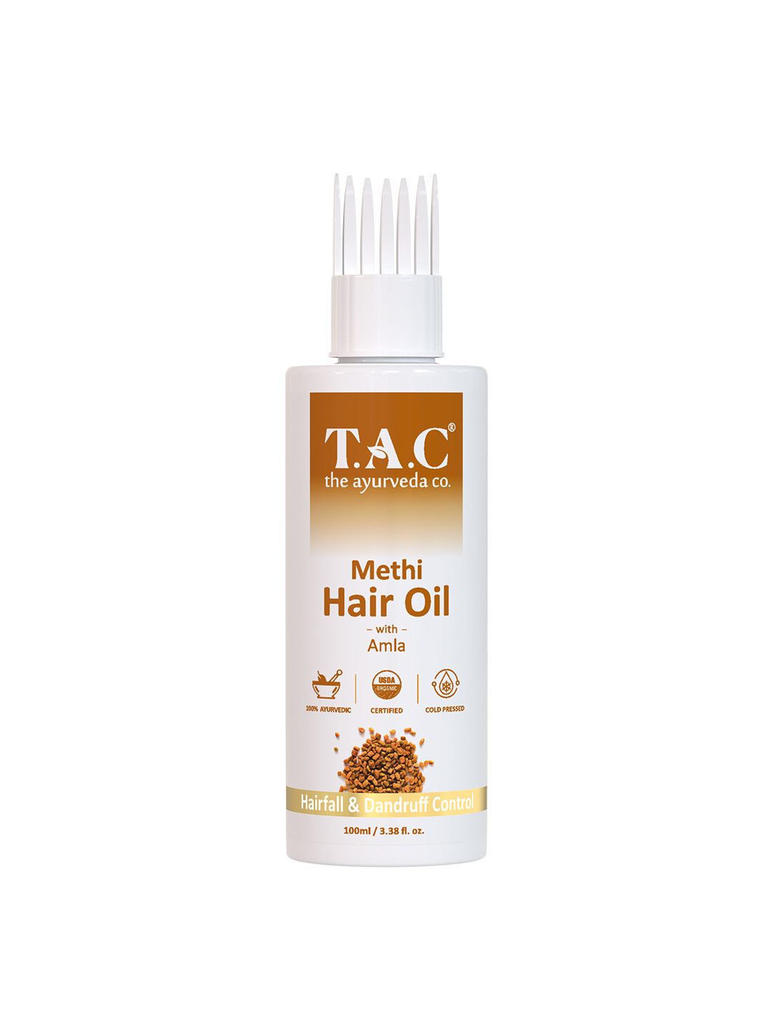 TAC - The Ayurveda Co. Hair Oil for Hair Fall with Methi, Bhringraj, Amla & Swiss Actives Price in India