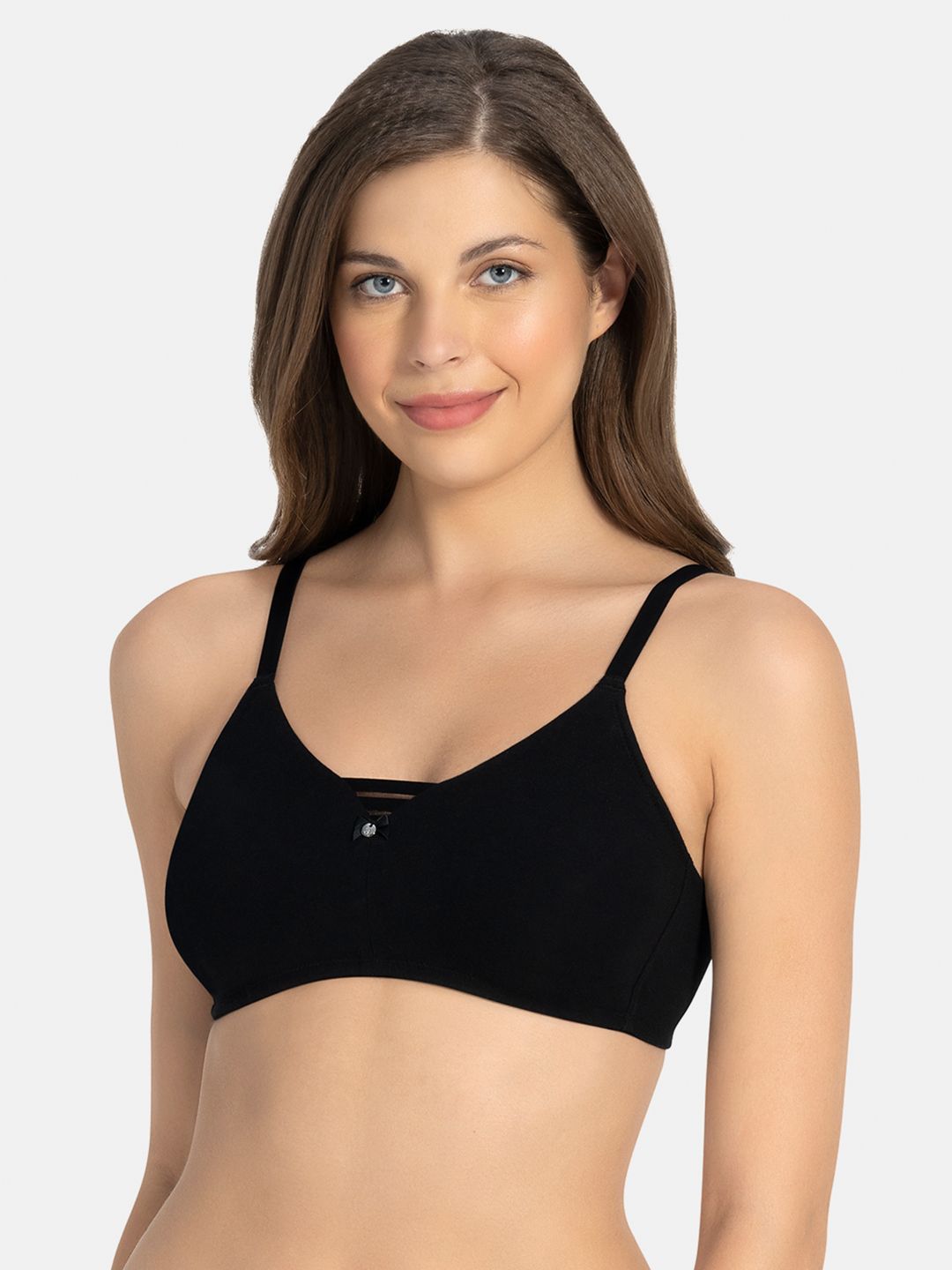 Amante Solid Non Padded Wirefree All Day Pretty Super Support Bra - BRA78401