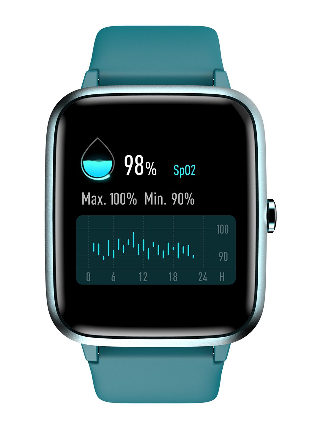 Noise Unisex ColorFit Pro 2 Oxy Smartwatch - Teal Green Price in India