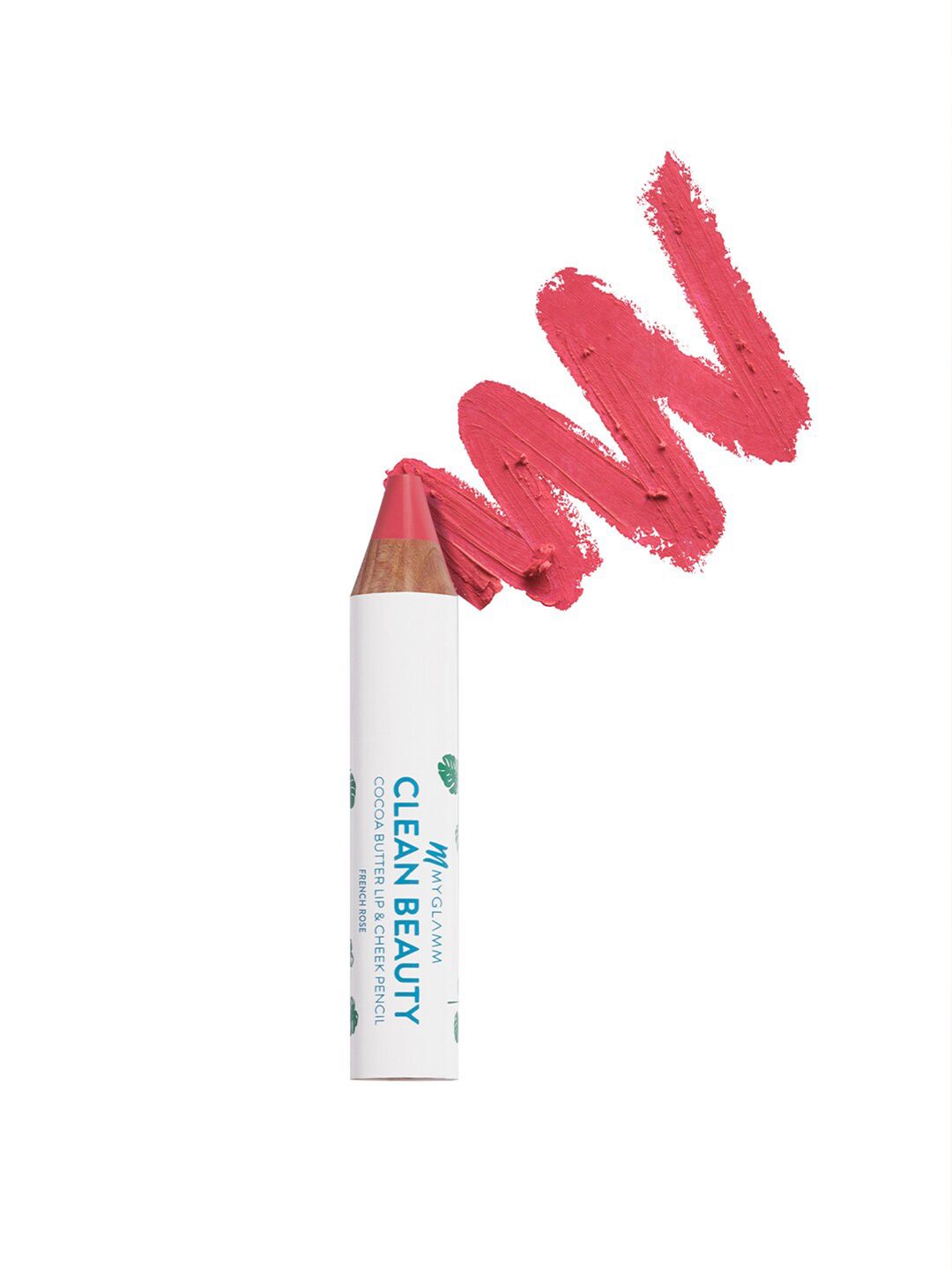 MyGlamm Clean Beauty Cocoa Butter Lip & Cheek Pencil-French Rose Price in India