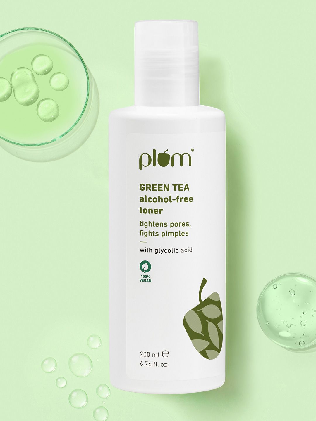 Plum Green Tea Alcohol-Free Toner With Glycolic Acid To Tighten Pores & Fight Pimples