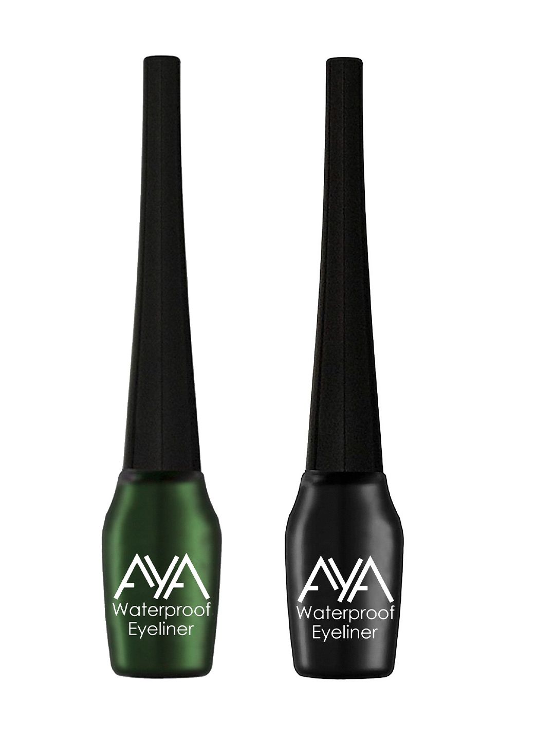 AYA Set of 2 Black & Green Waterproof Liquid Eyeliner Price in India