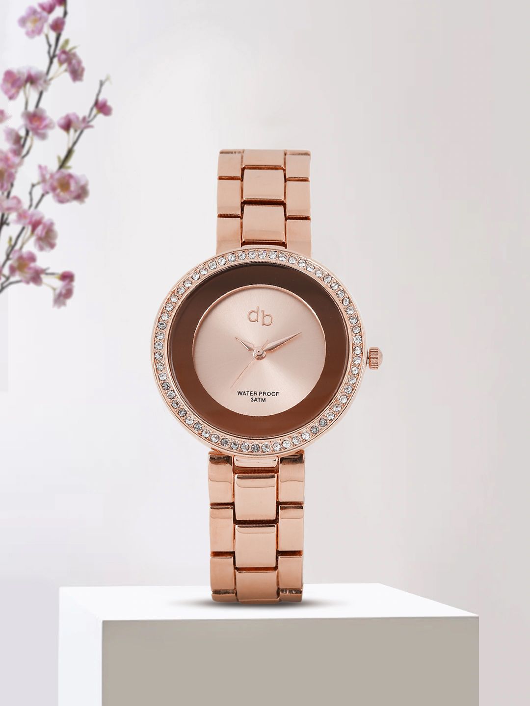 DressBerry Women Rose Gold-Toned Analogue Watch MFB-PN-WTH-S5786-01 Price in India