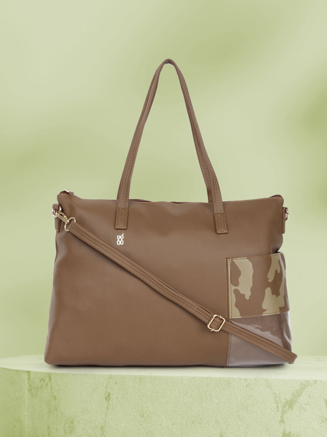 Baggit Brown Structured Shoulder Bag Price in India