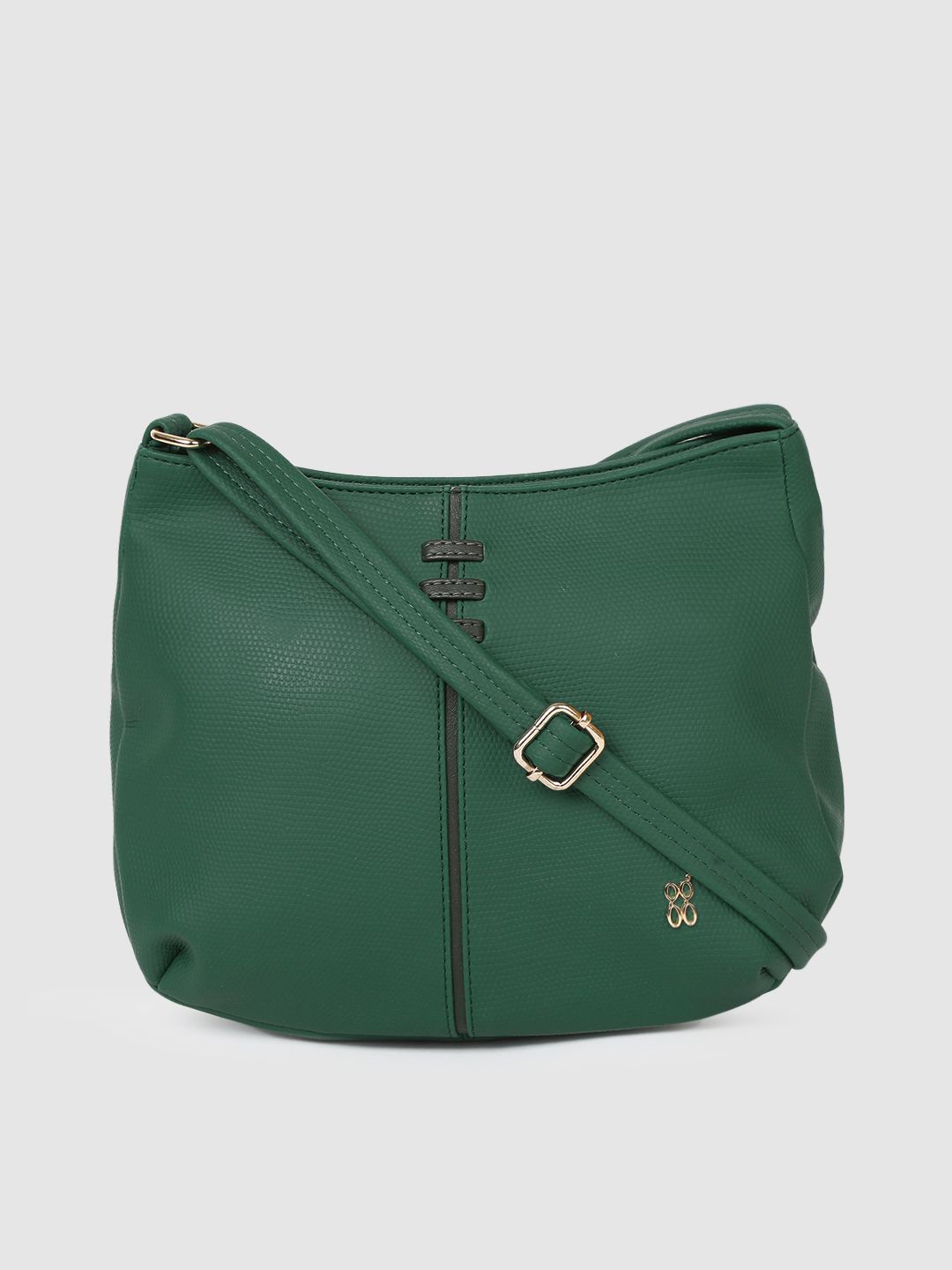 Baggit Women Green Solid Sling Bag Price in India