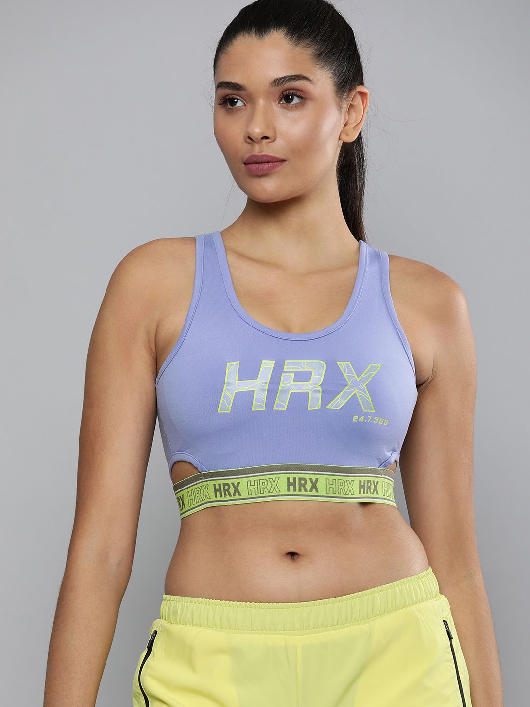 HRX By Hrithik Roshan Jacaranda Training Rapid-Dry Brand Carrier Women Sports Bra Price in India