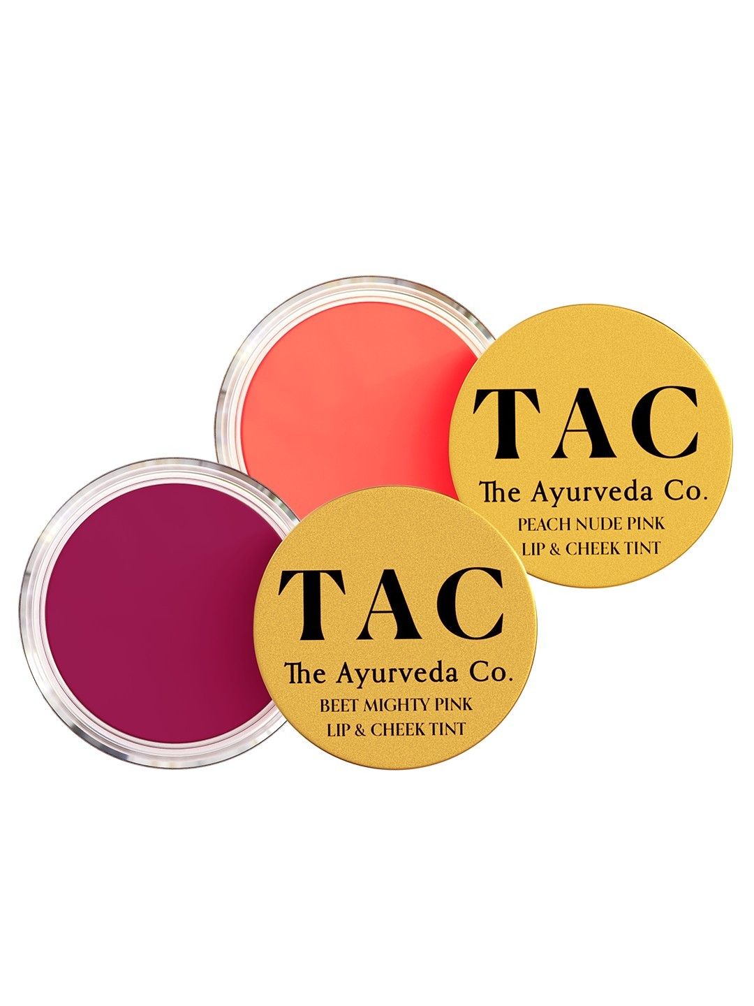TAC - The Ayurveda Co. Beetroot & Peach Tinted Lip Balm with Shea Butter & Orange Oil Price in India