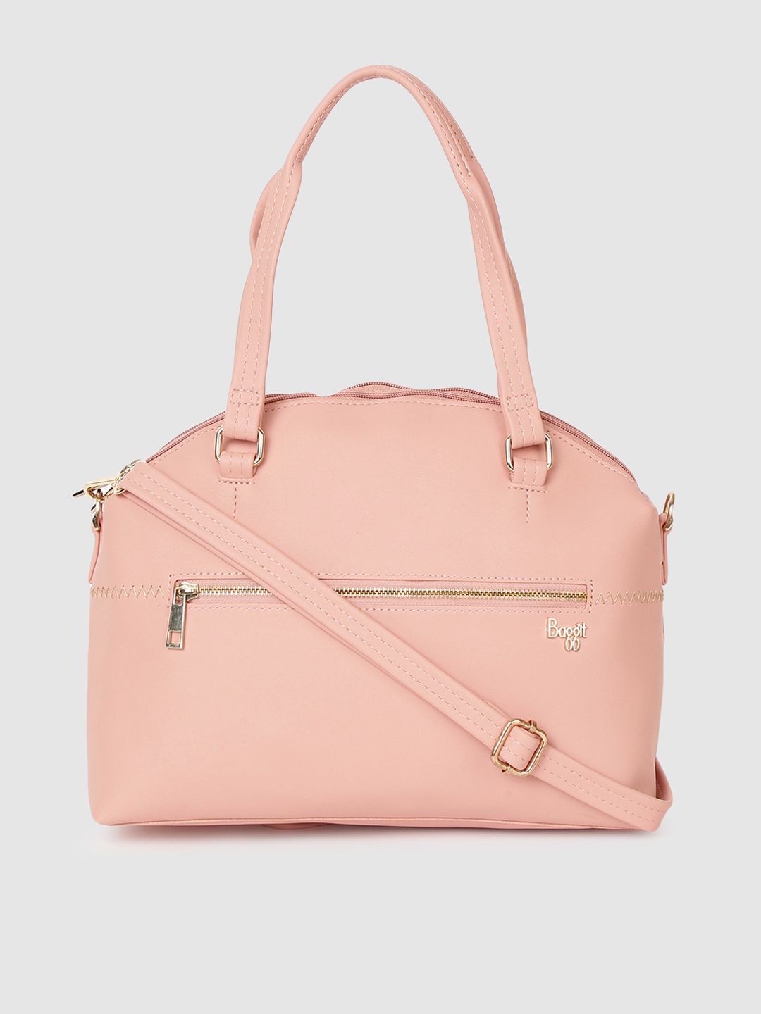 Baggit Peach-Coloured Half Moon Sling Bag Price in India