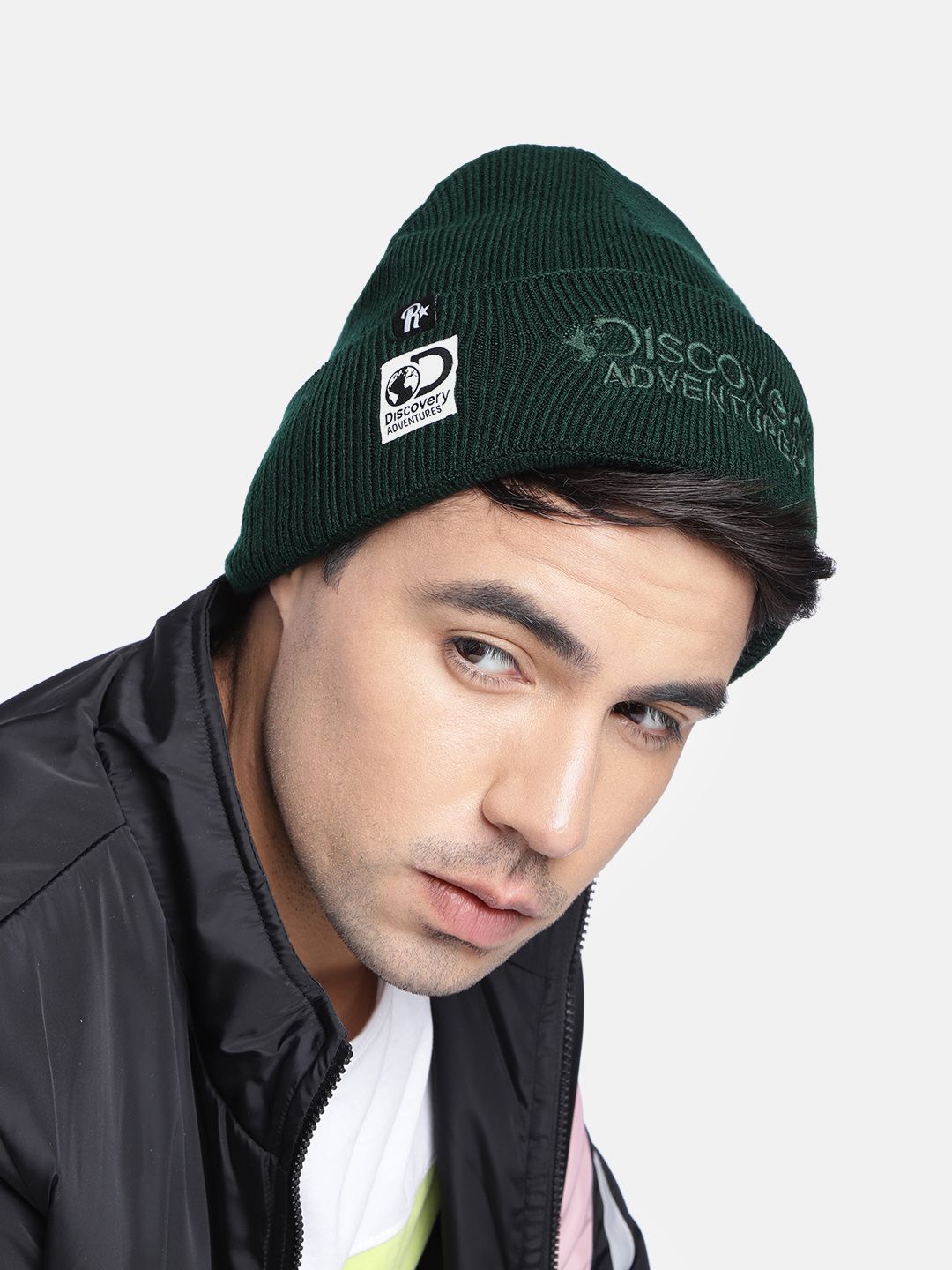 帽子 VALLAD RydeRomance BEANIE CAP Buy Roadster x Discovery Adventures Unisex B.Green Beanie - Caps