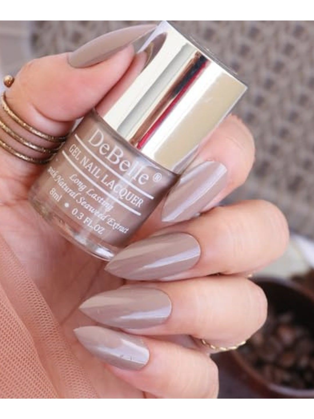 DeBelle Women Brown Nail Polish- Coco Bean 8 ml