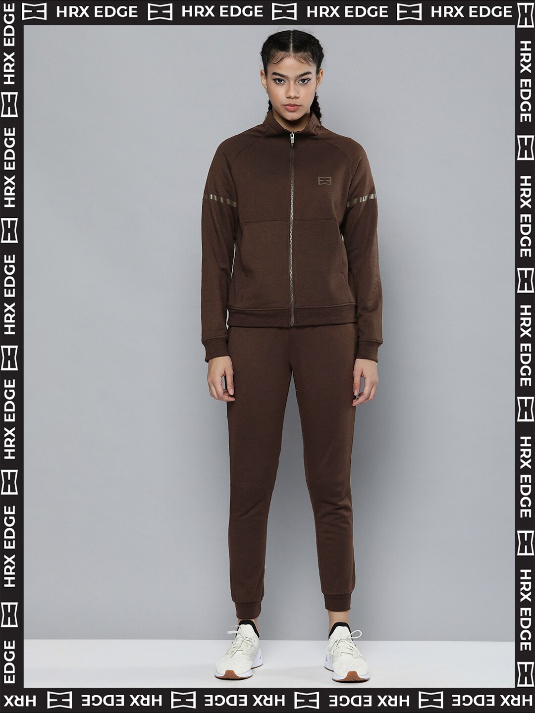 HRX By Hrithik Roshan EDGE Lifestyle Women vixen Rapid-Dry Solid Tracksuits Price in India