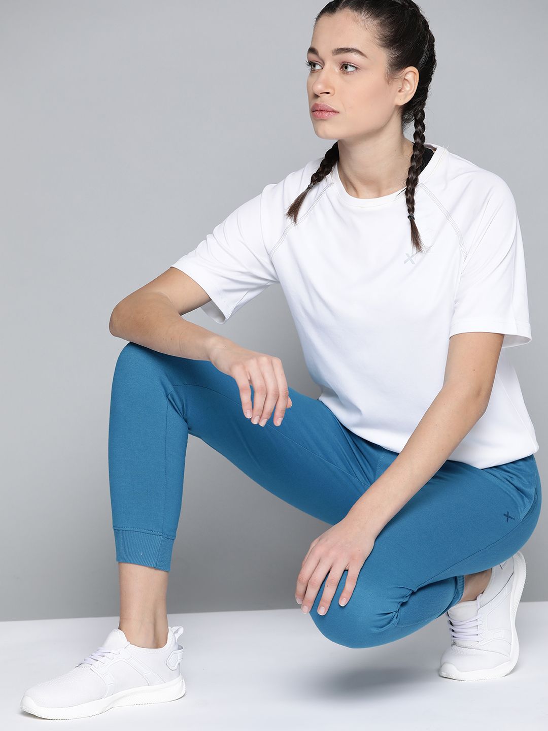HRX By Hrithik Roshan Lifestyle Women Celestial Bio-Wash Solid Joggers Price in India