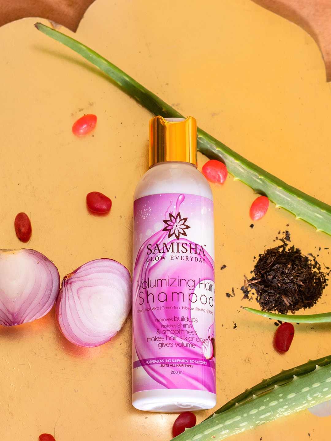 SAMISHA Organic Onion Shampoo - Hairfall Control, Dandruff Free - 200 ml Price in India