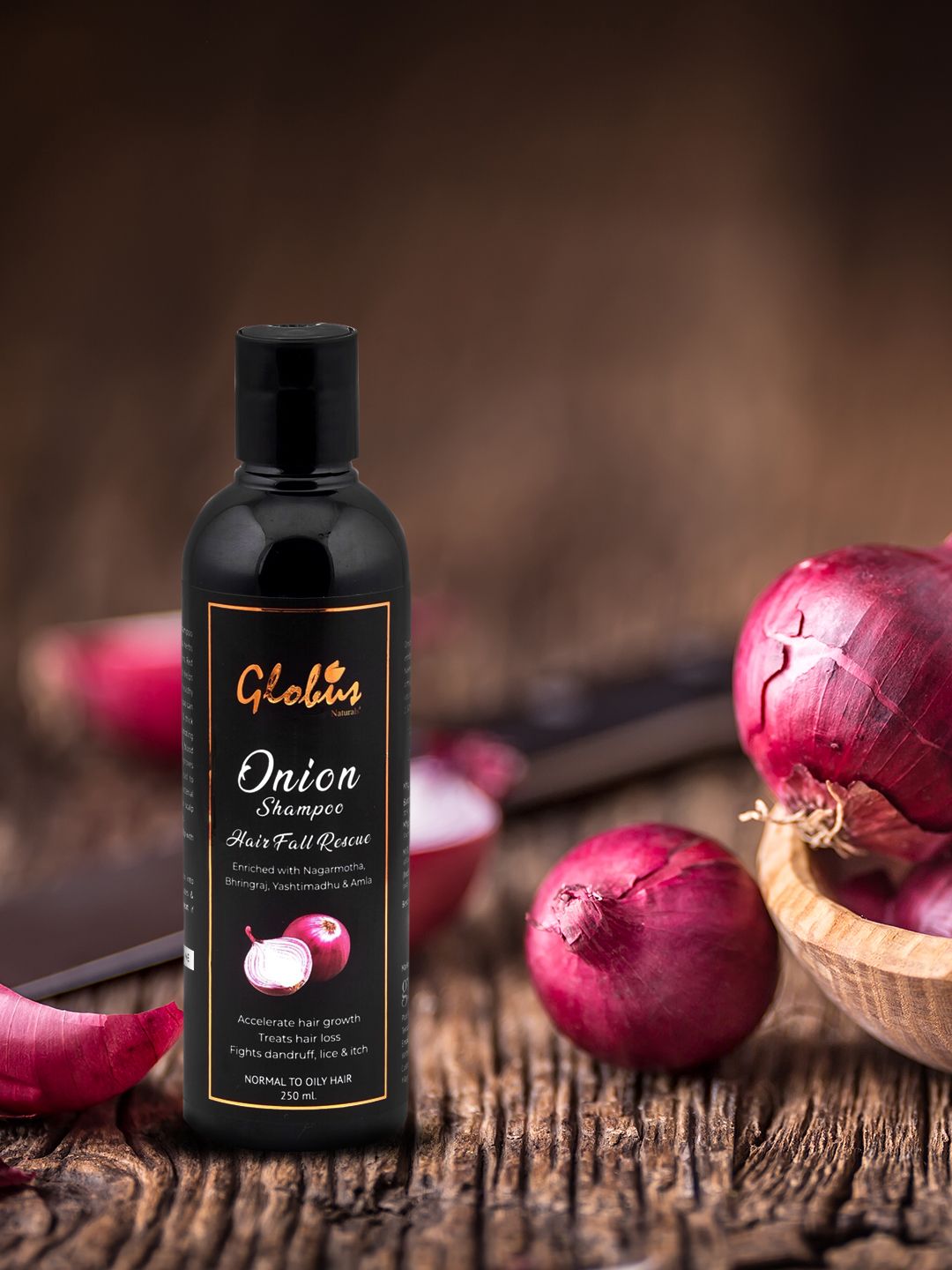 Globus Naturals Hair Fall Rescue Onion Shampoo 250ml Price in India