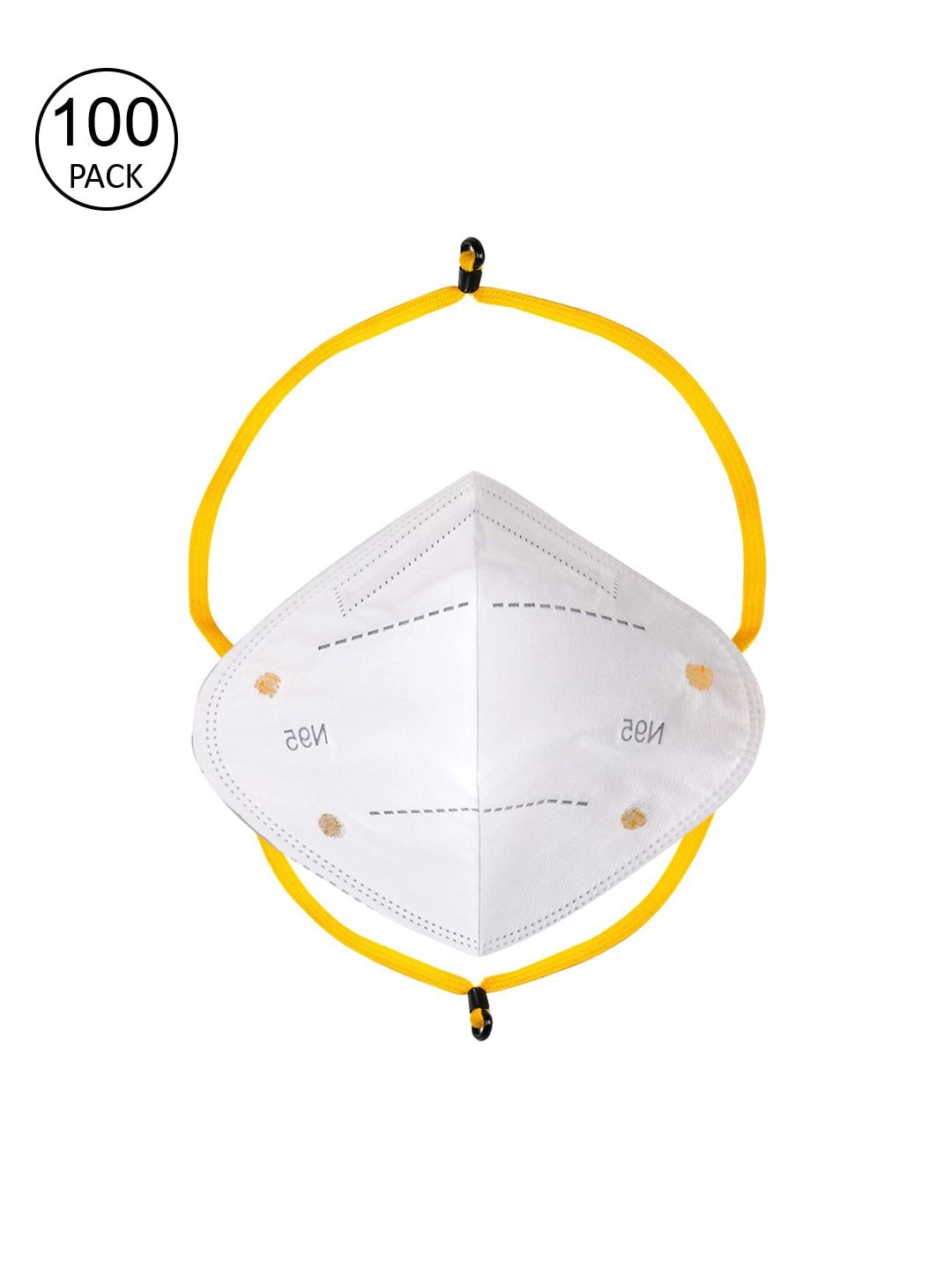 Action Adults Pack Of 100 White 5-Ply N95 Reusable Protective Outdoor Masks Price in India