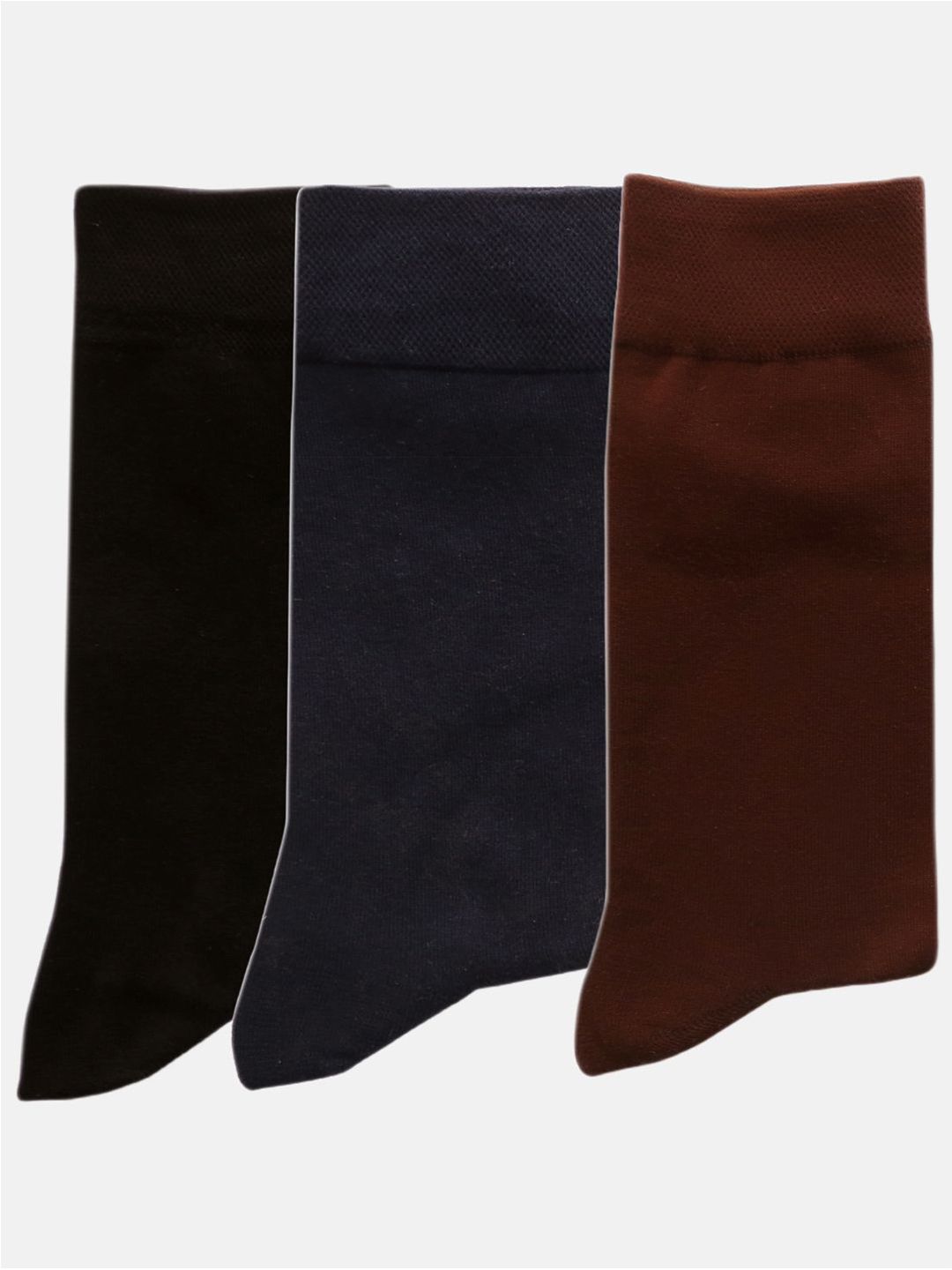 N2S NEXT2SKIN Men Pack Of 3 Assorted Calf-Length Socks