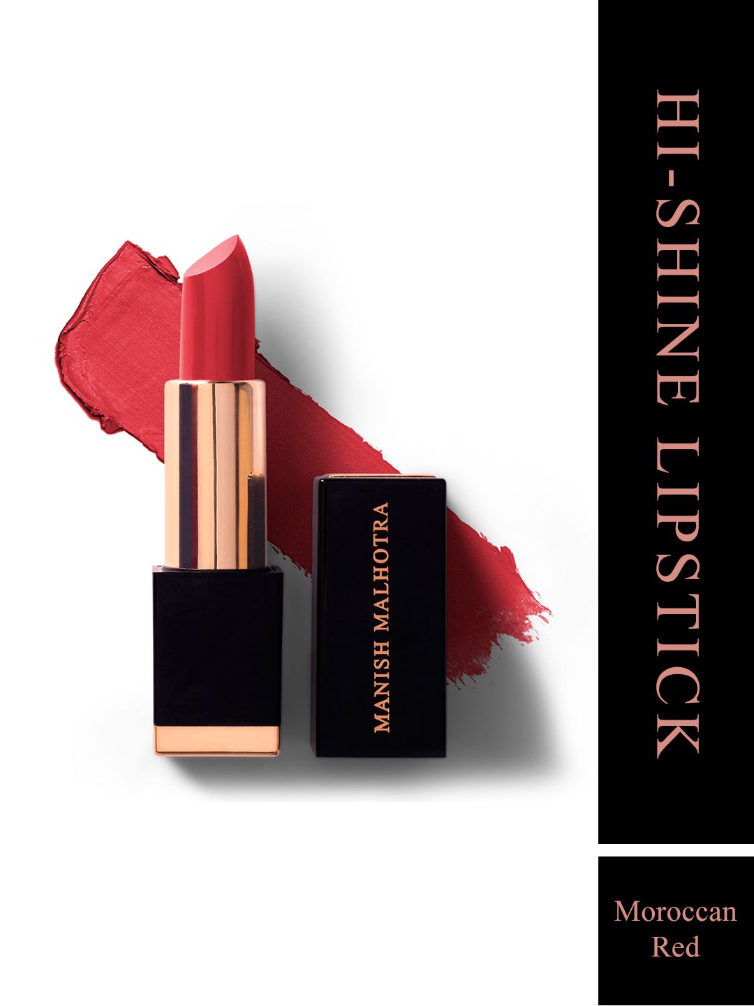 Manish Malhotra Beauty By MyGlamm  Hi-Shine Lipstick-Moroccan Red-4gm Price in India