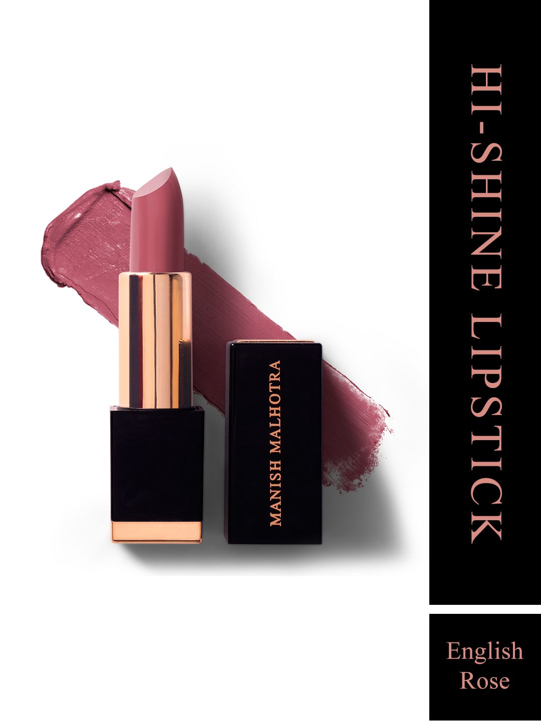 MyGlamm Manish Malhotra Beauty Hi-Shine Lipstick-English Rose-4g Price in India