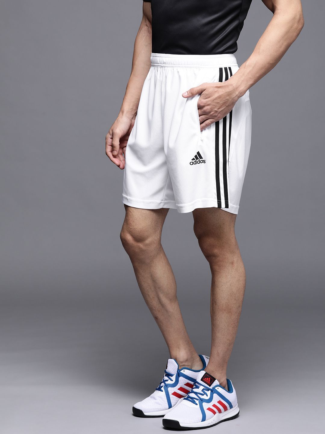 Buy ADIDAS Men White Solid Sports Shorts - Shorts for Men 14746468