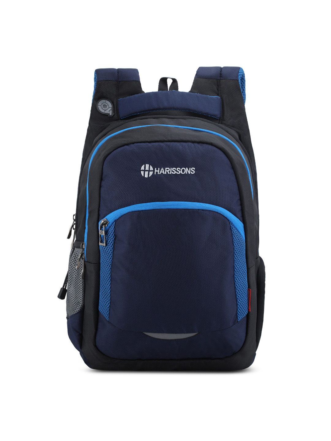 Harissons Unisex Navy Blue & Black Colourblocked Backpack Price in India