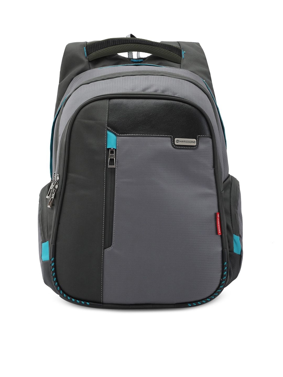 Harissons Grey & Black USB Laptop Backpack Price in India