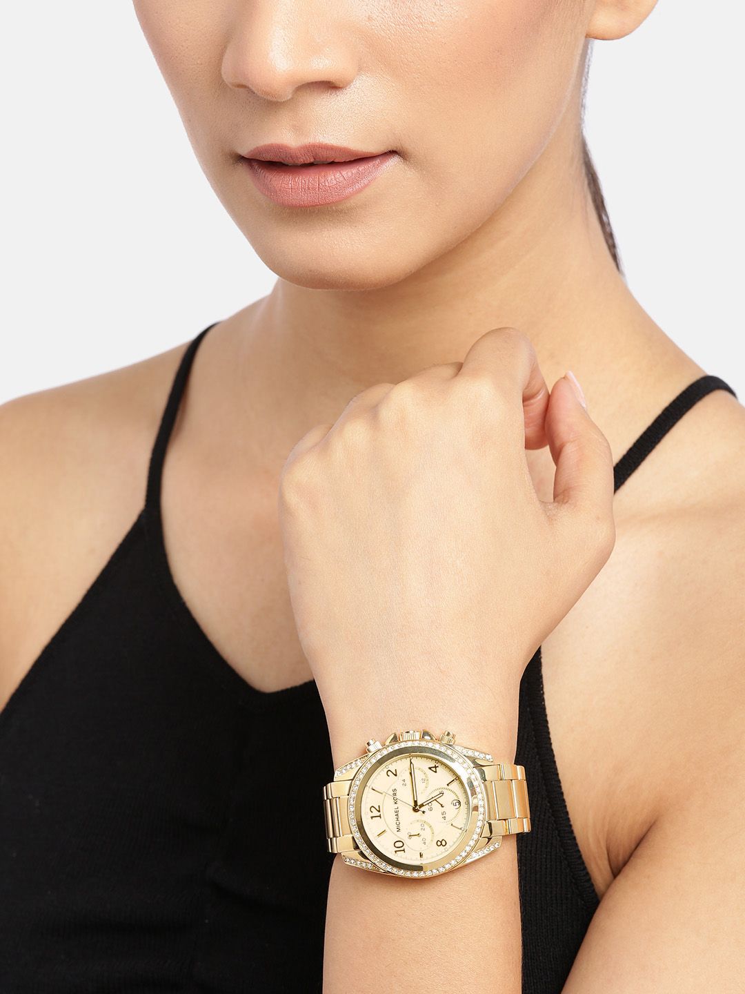 Michael Kors 5166 Buy Michael Kors Women Gold-Toned Blair  display picture 1