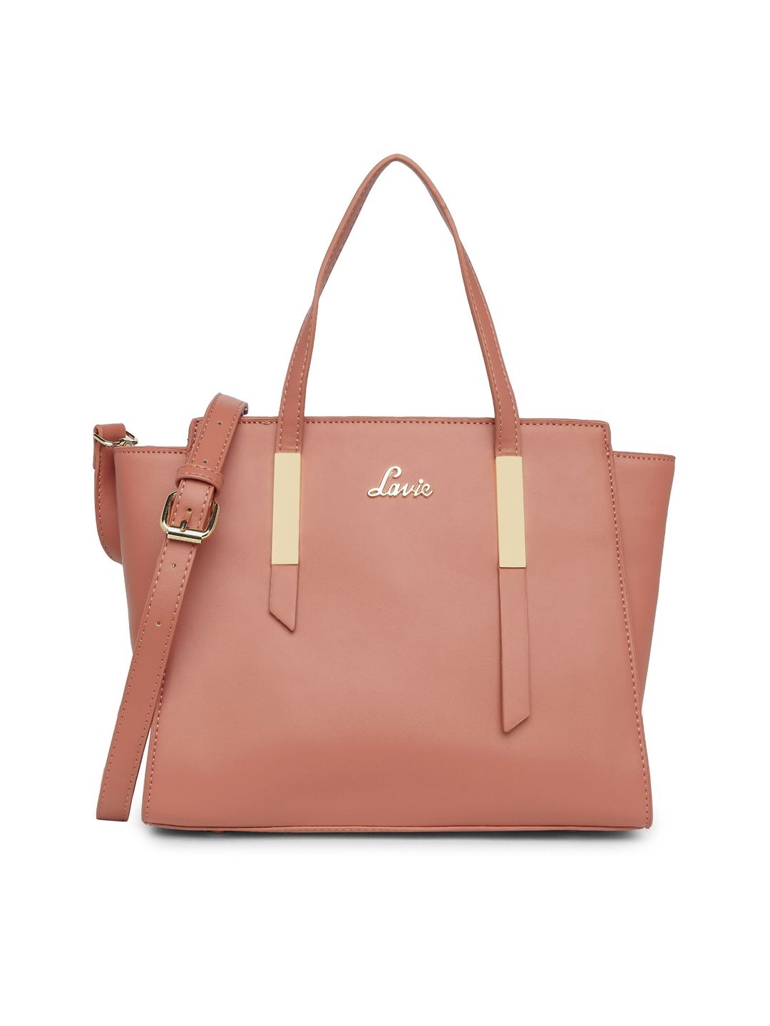 Lavie Pink PU Swagger Handheld Bag Price in India