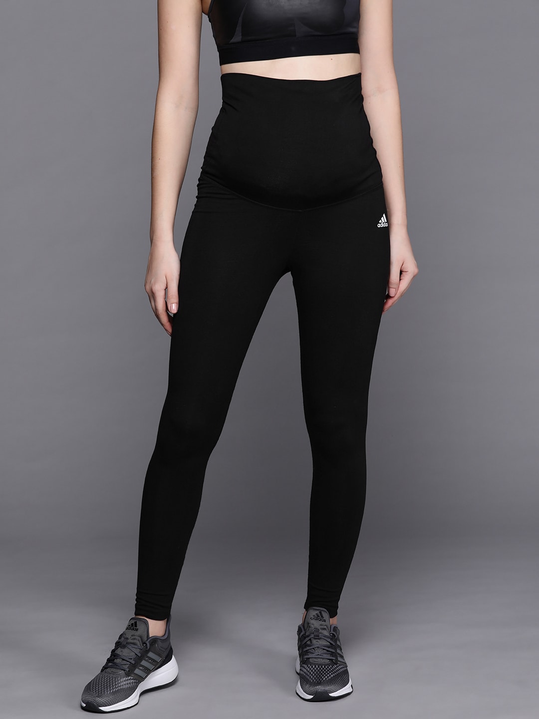 ADIDAS Women Black Solid Essentials Maternity Sustainable Tights Price in India