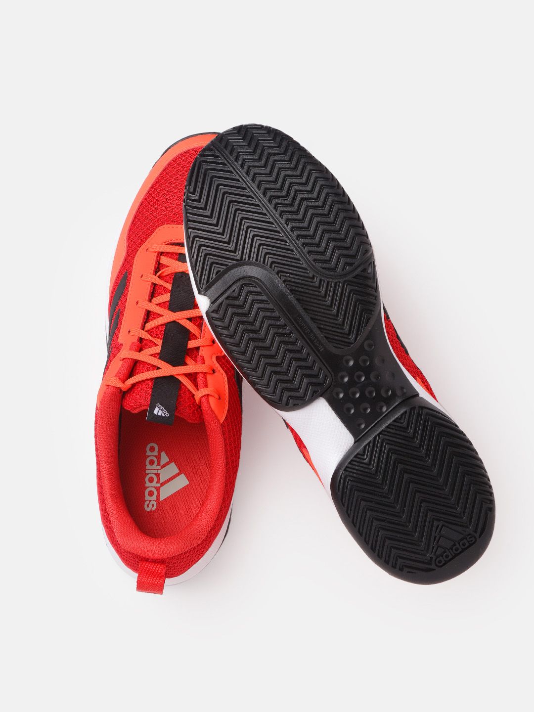 Buy ADIDAS Men Red & Orange 21 V2 Woven Design Tennis Shoes