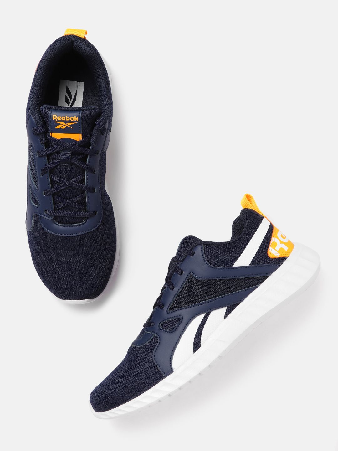 Reebok Men Navy & White Rout2 Running Shoes
