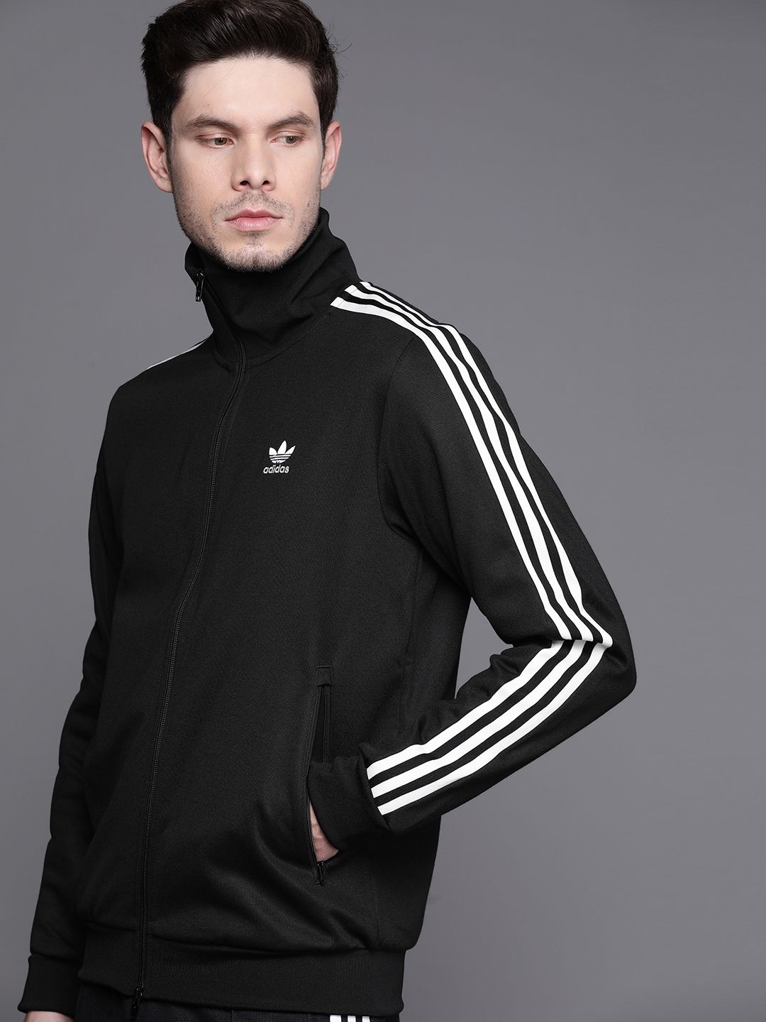 Buy ADIDAS Originals Men Black Brand Logo Adicolor Classics