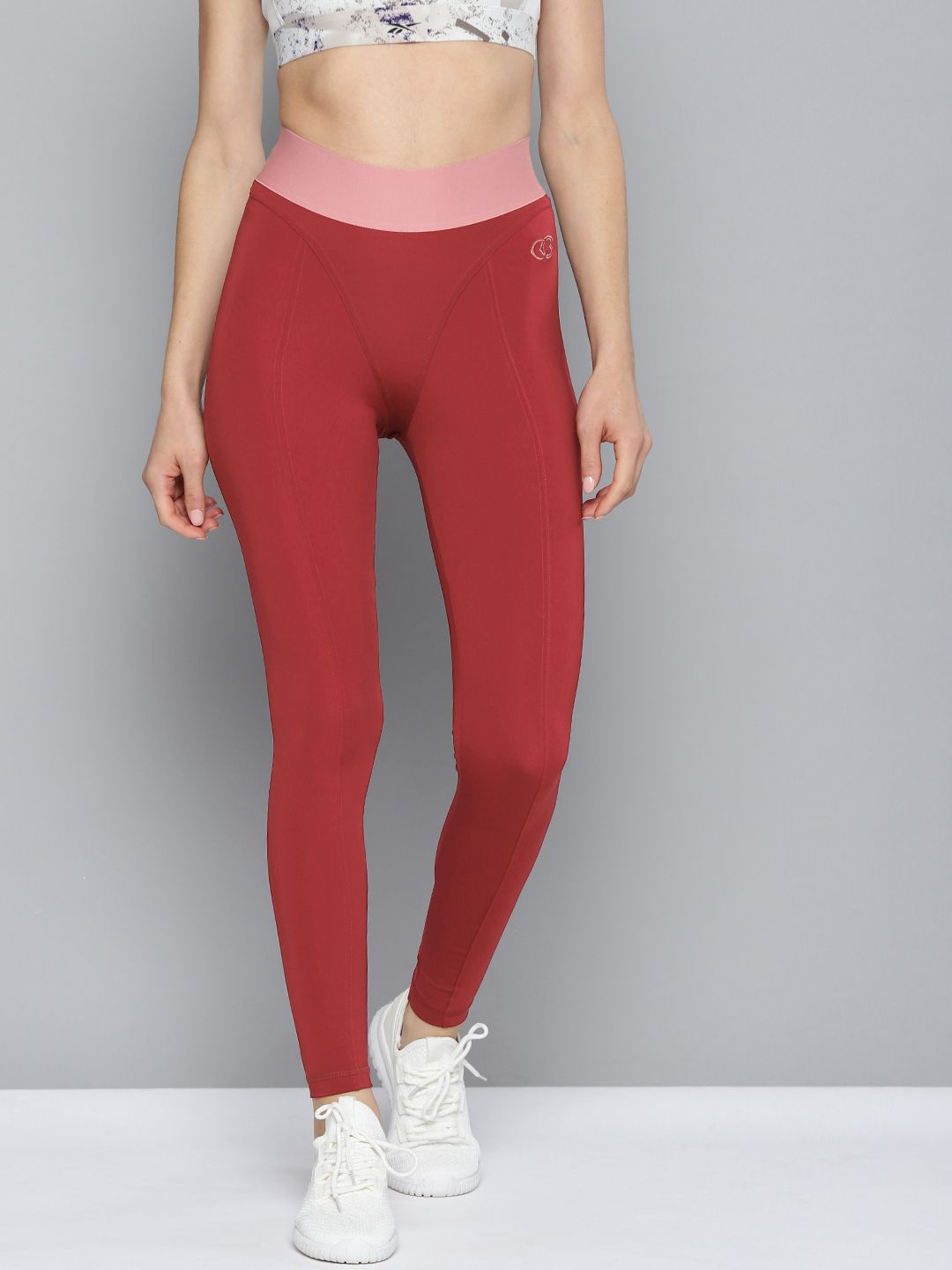 Reebok Classic Women Maroon Cardi B Tights Price in India